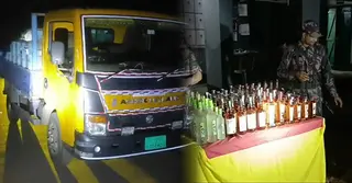 নেত্রকোণার সীমান্তে বিজিবির অভিযান; ট্রাকভর্তি ভারতীয় পণ্য ও মদ জব্দ